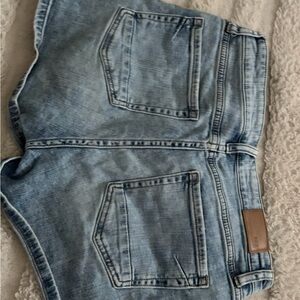 Buckle Light Blue Jean Shorts